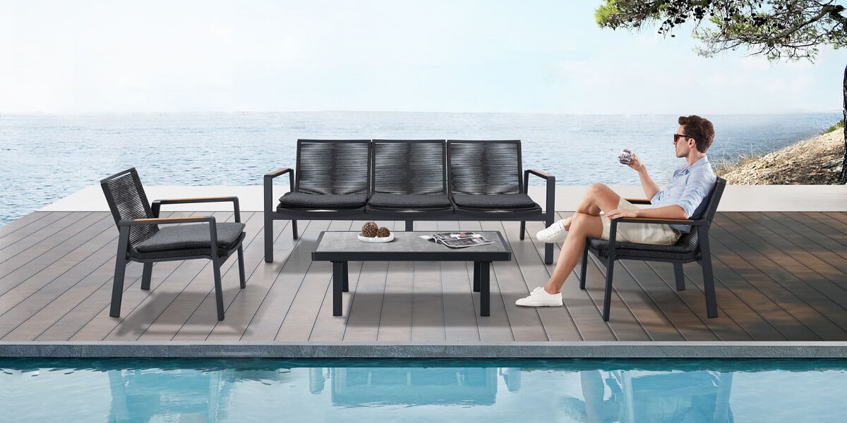 Higold Milano propone divani salottino tavolo da giardino – Collezione Nofi 3.0