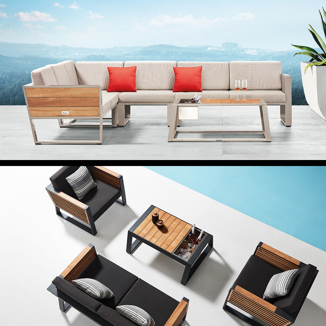 Higold Milano propone divani sedie tavolo da esterno – allungabili YORK e NEW YORK, stesso DNA, due modi diversi di concepire l’outdoor