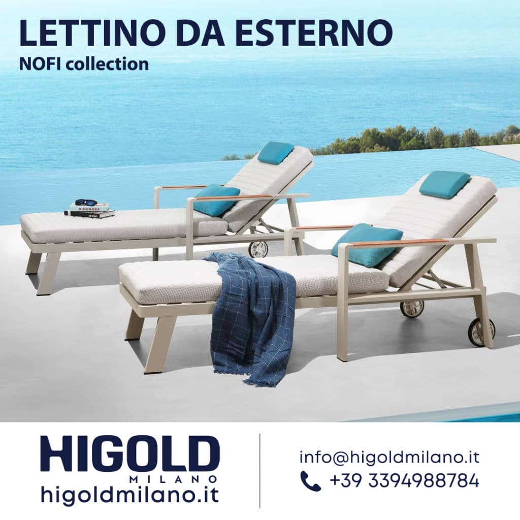 Higold Milano propone lettini da esterno