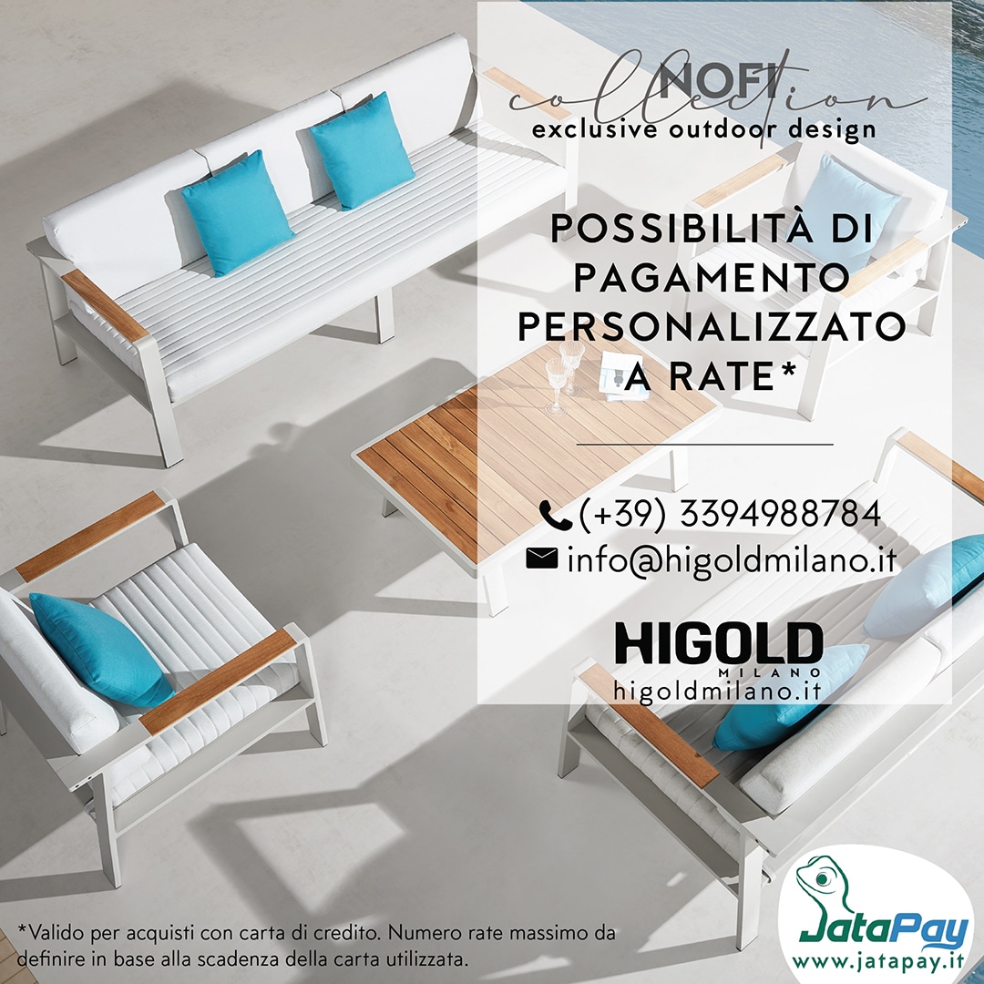 Higold Milano propone salotti divani da giardino – Sogna in grande con Jatapay!