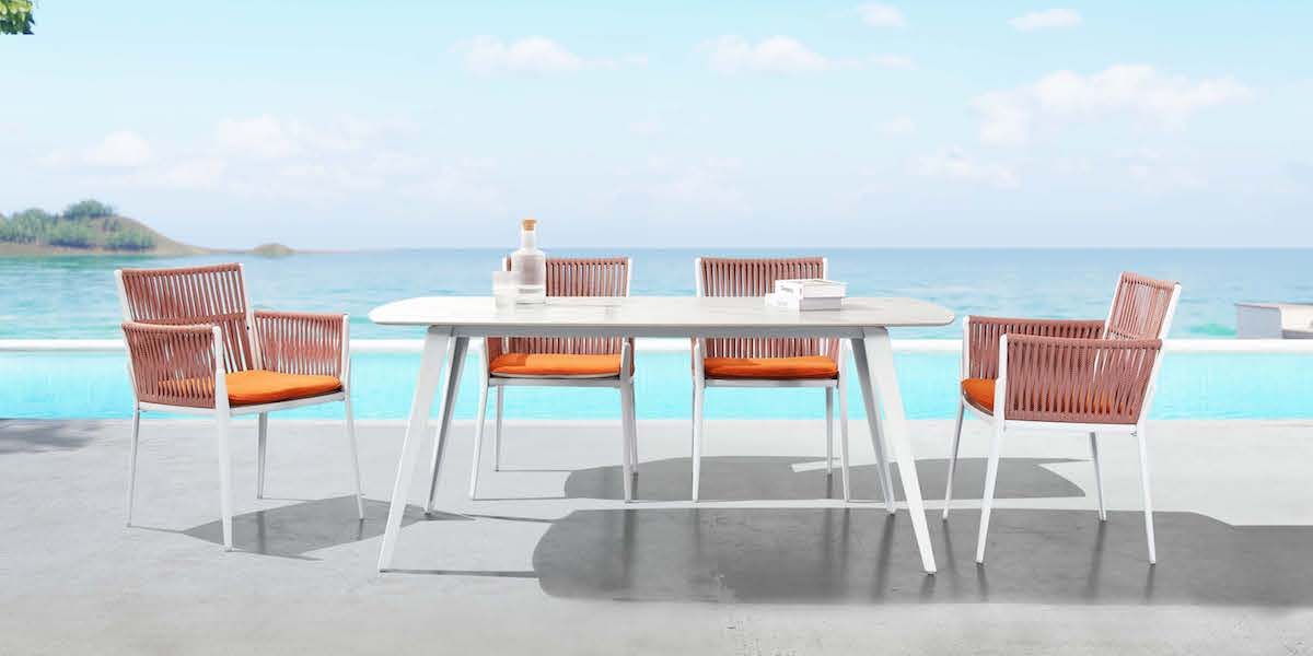 Higold Milano propone tavolo sedie da giardino – Collezione HESTIA